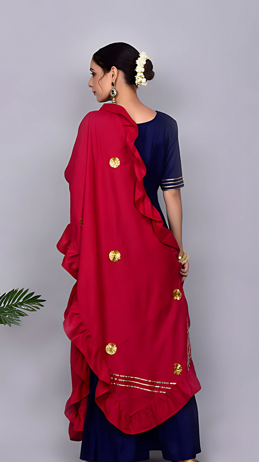 Fitoor Blue Sharara Set