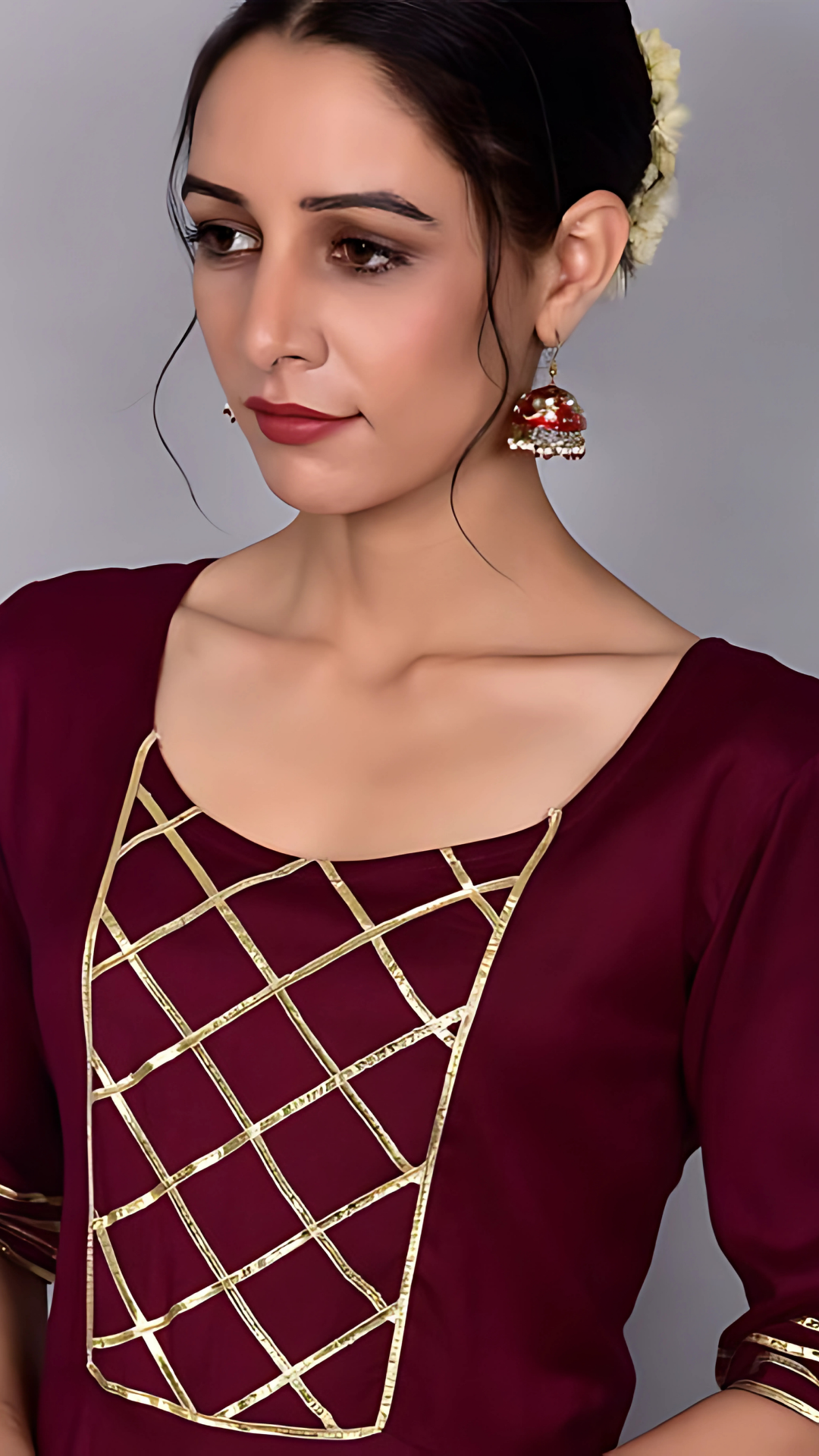 Mehreen Burgundy Suit Set 3