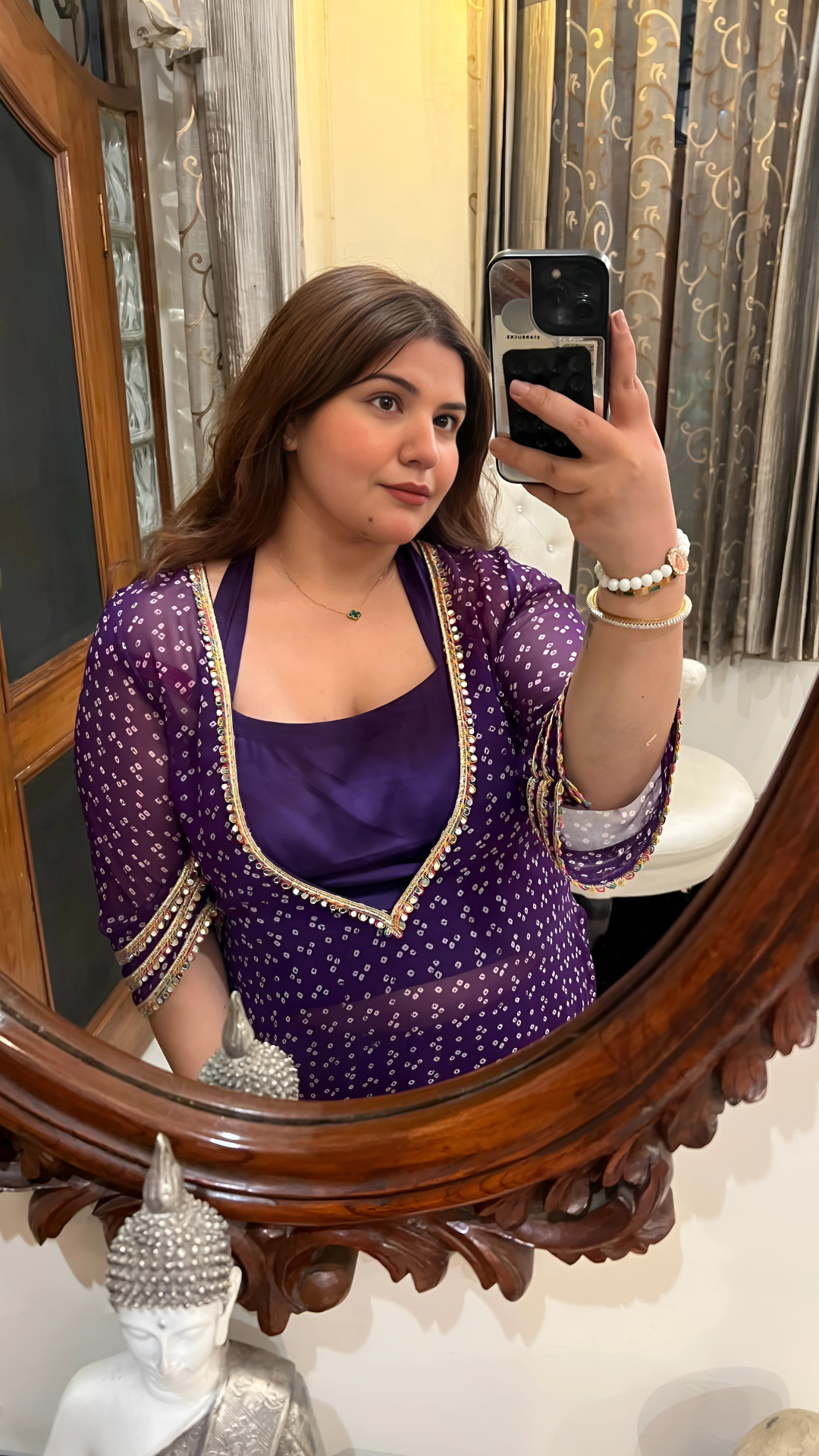 Purple Nitara Suit Set - Set Of 3