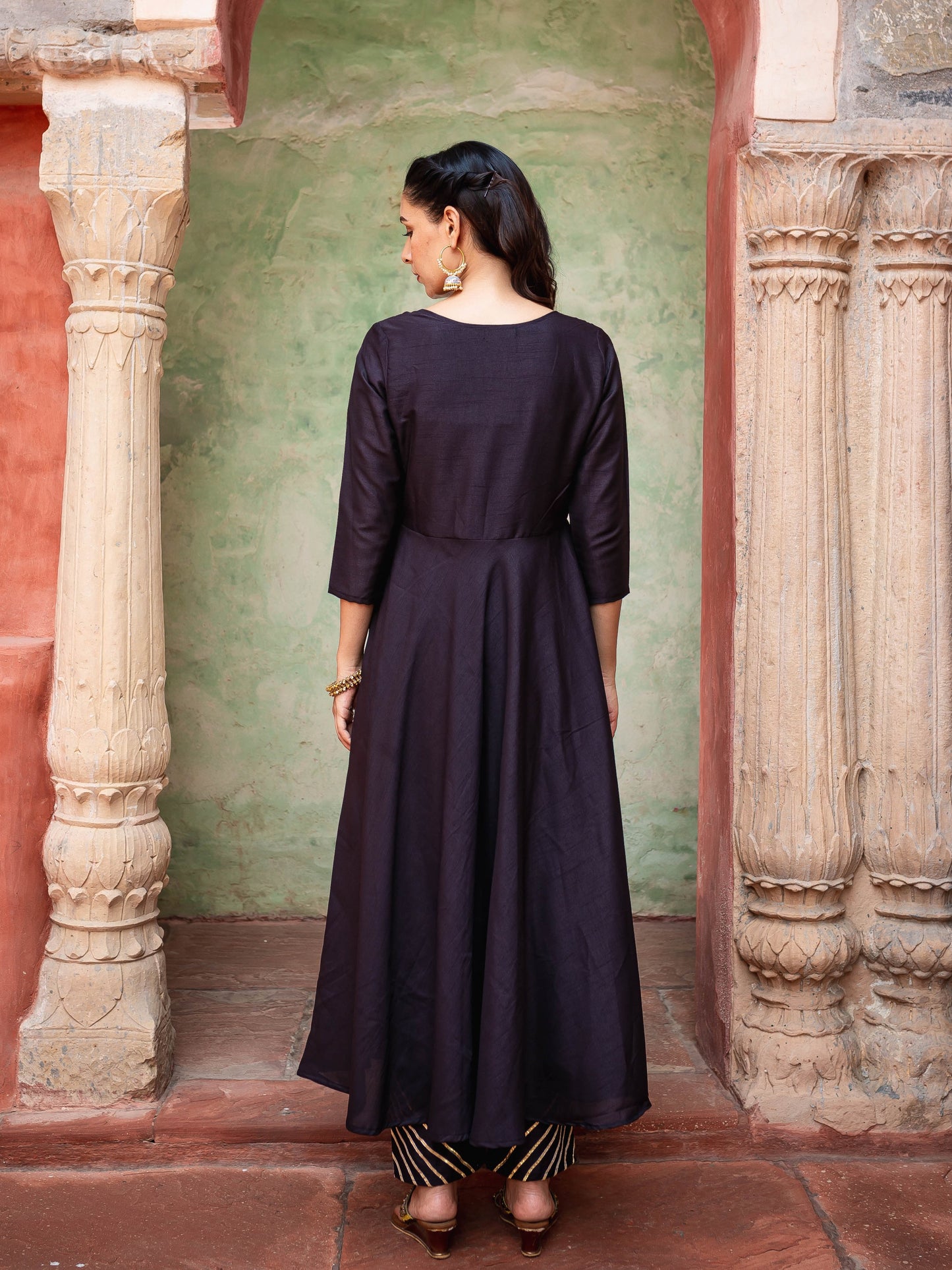 Reet black flare suit