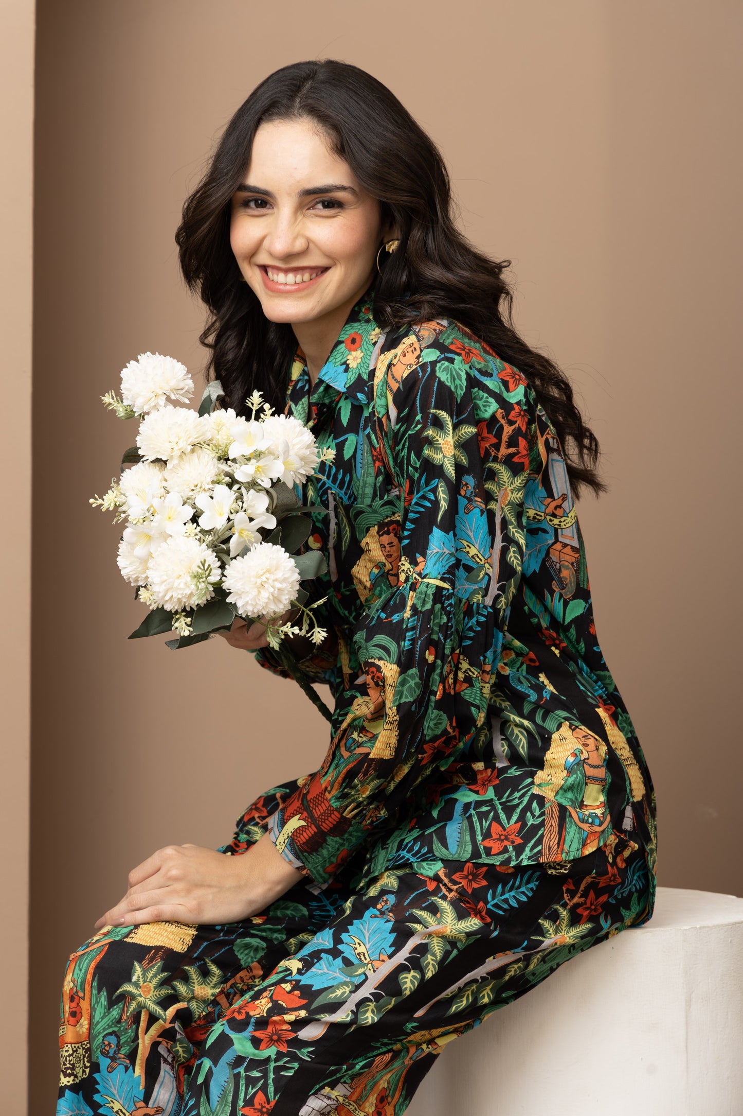 Frida Printed Cotton Coord Set (Set of 2) Stylish and Comfortable Casual Wear with Trendy Prints