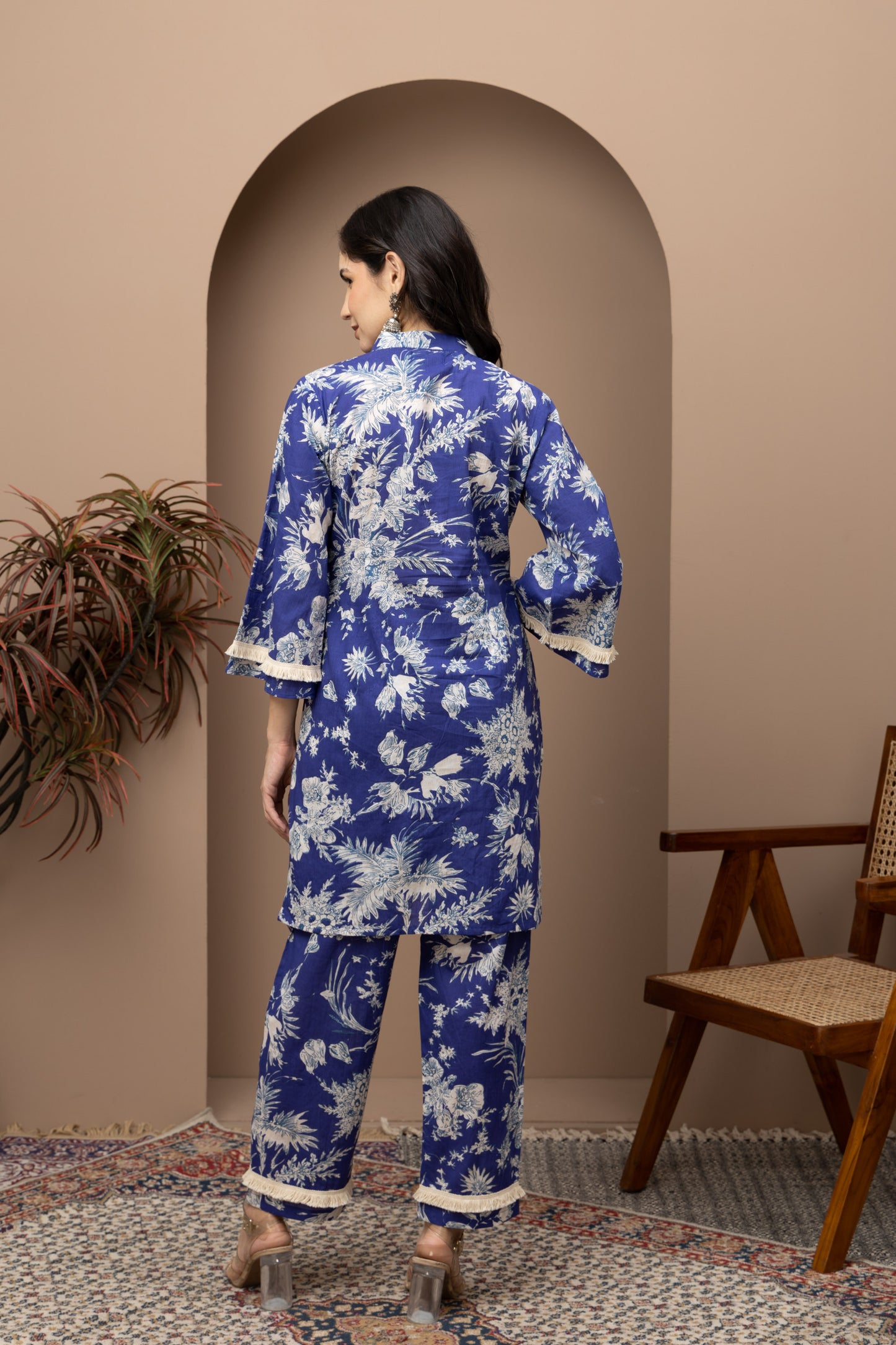 Indigo Printed Cotton Coord Set (Set of 2) Stylish and Comfortable Casual Wear with Unique Prints