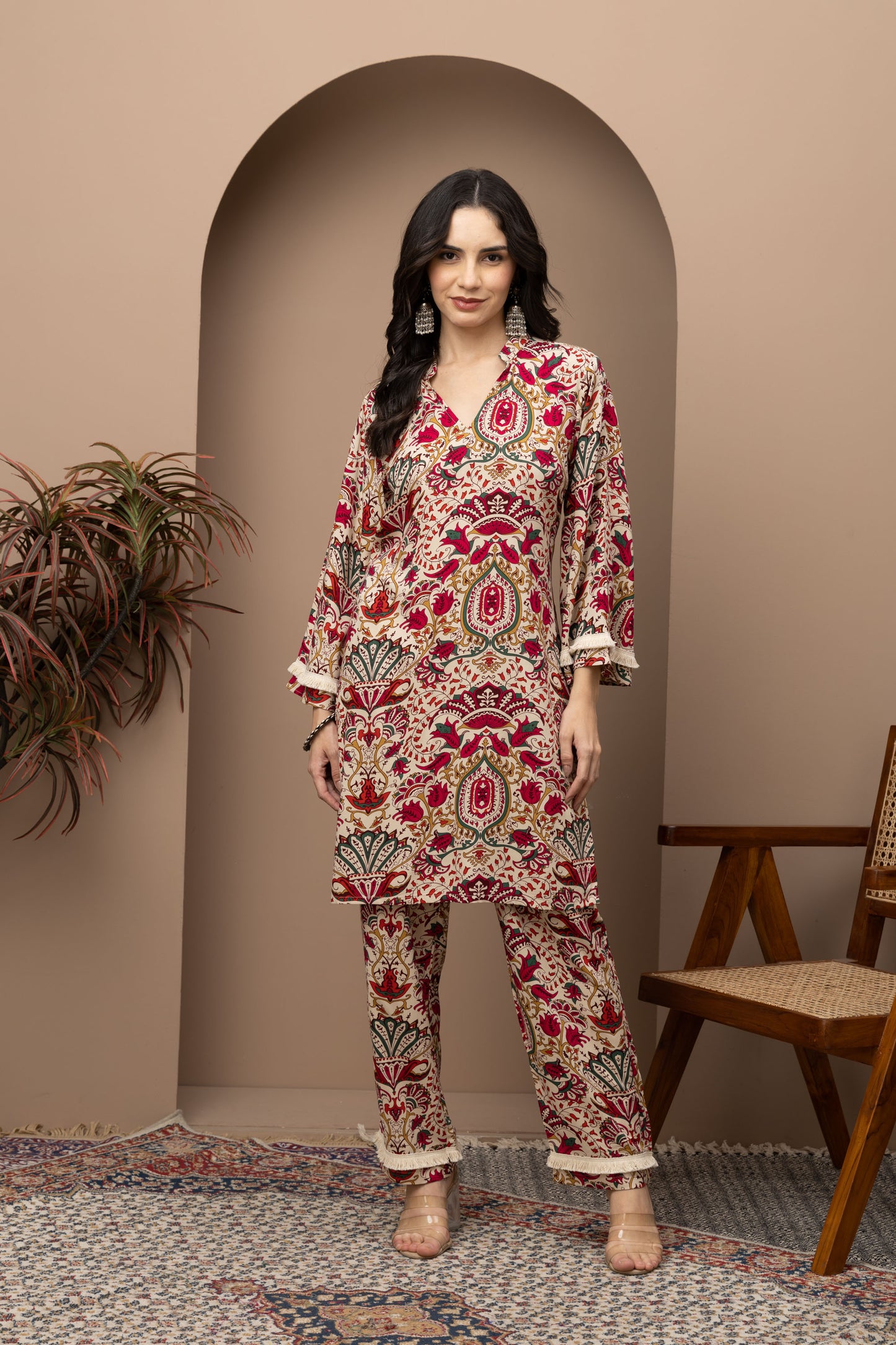 Meera Printed Cotton Coord Set (Set of 2) Elegant and Comfortable Casual Wear with Stylish Prints
