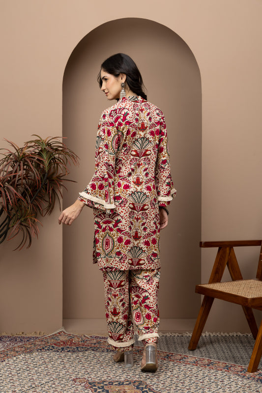 Meera Printed Cotton Coord Set (Set of 2) Elegant and Comfortable Casual Wear with Stylish Prints